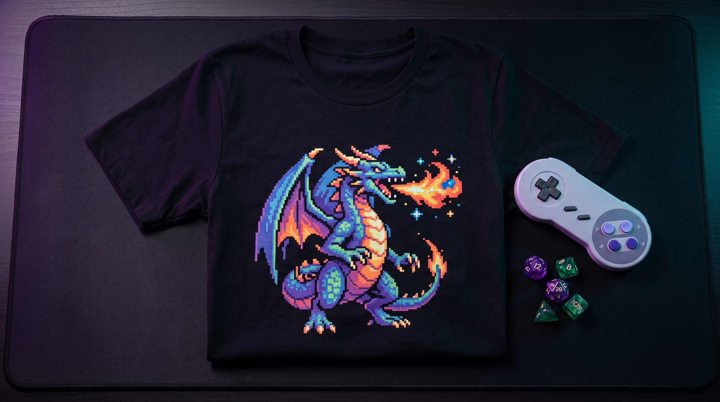 Titelbild zum Artikel: Gaming Shirt gestalten: Motive von Retro bis Anime
