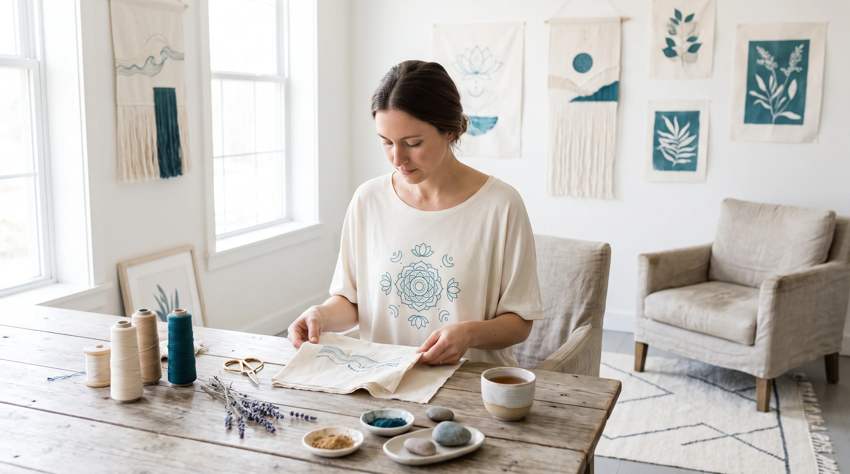 Titelbild zum Artikel: Yoga-Shirt für Damen: einzigartige Designs mit Ruhe