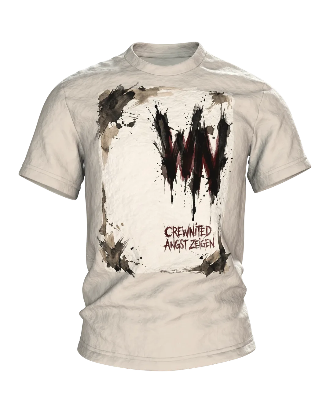 Abstrakte Schrift T-Shirt