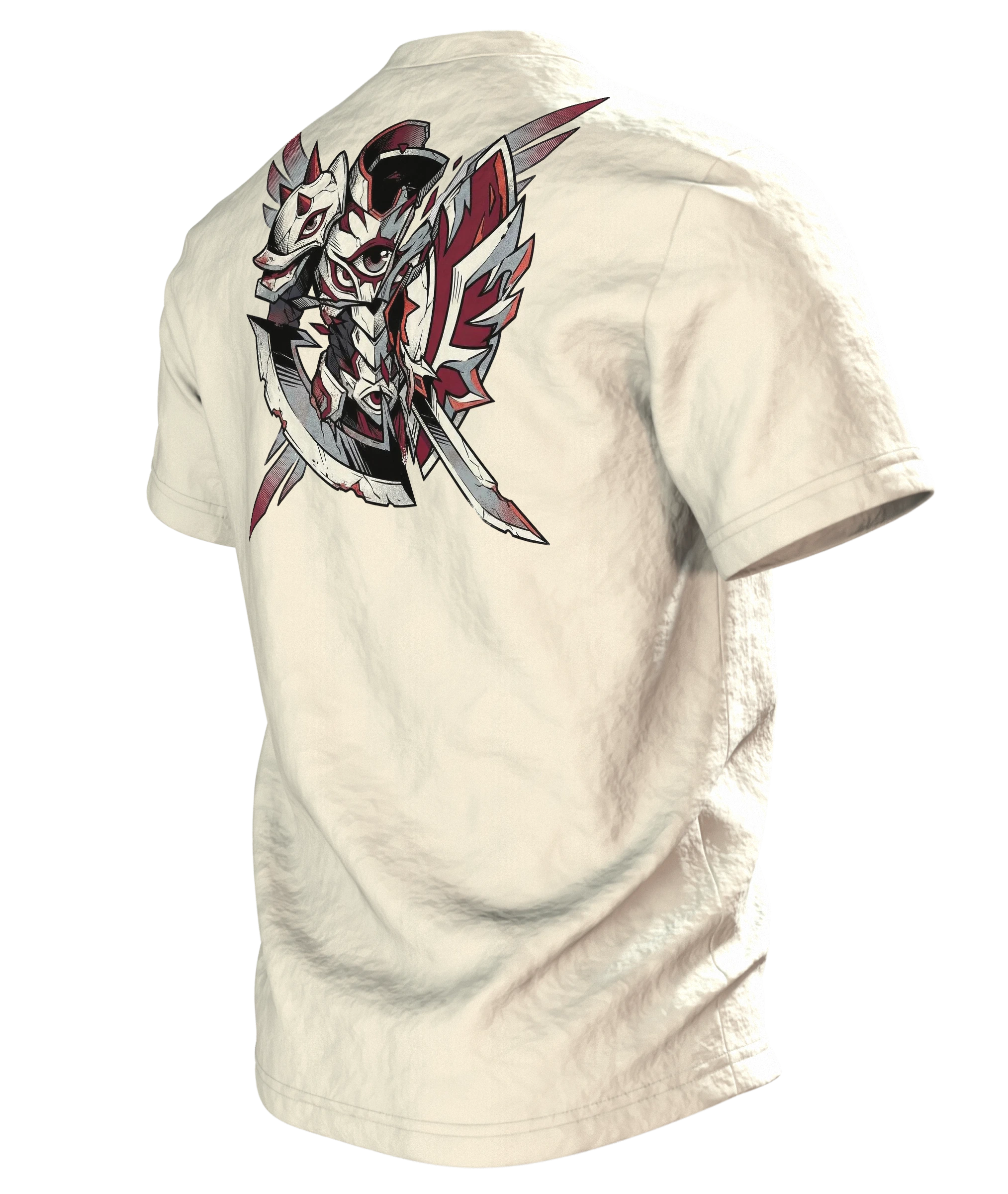 Stilisiertes Auge T-Shirt, Rückseite schräg links