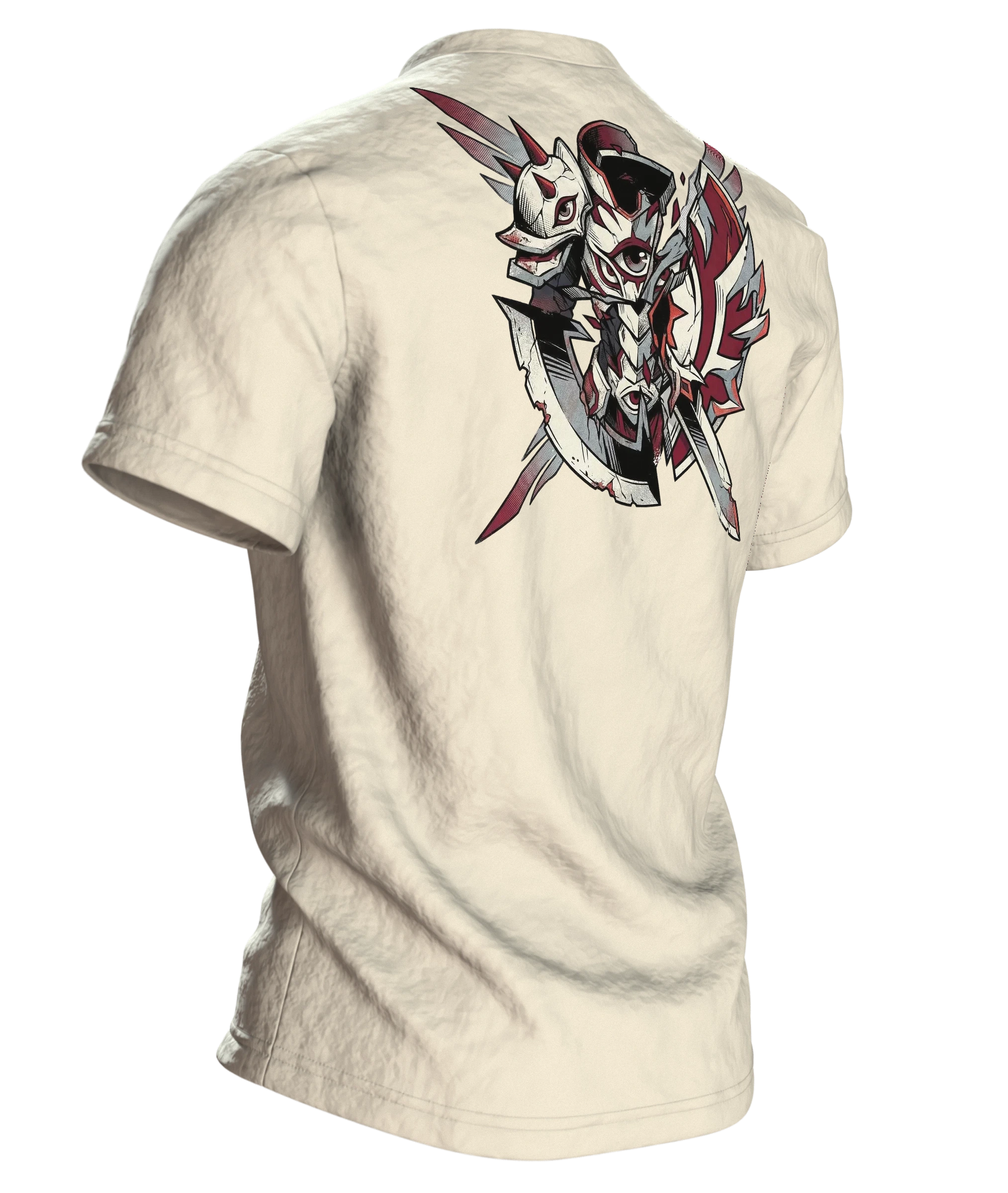 Stilisiertes Auge T-Shirt, Rückseite schräg rechts