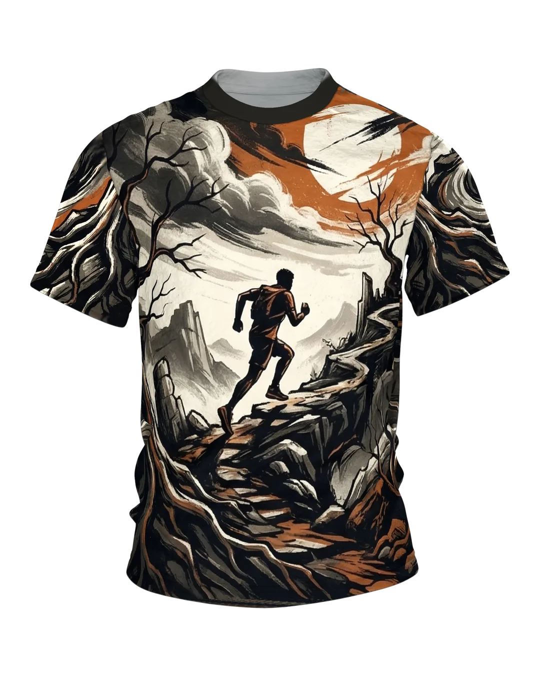 Trailrunning Abenteuer T-Shirt: Epische Landschaft