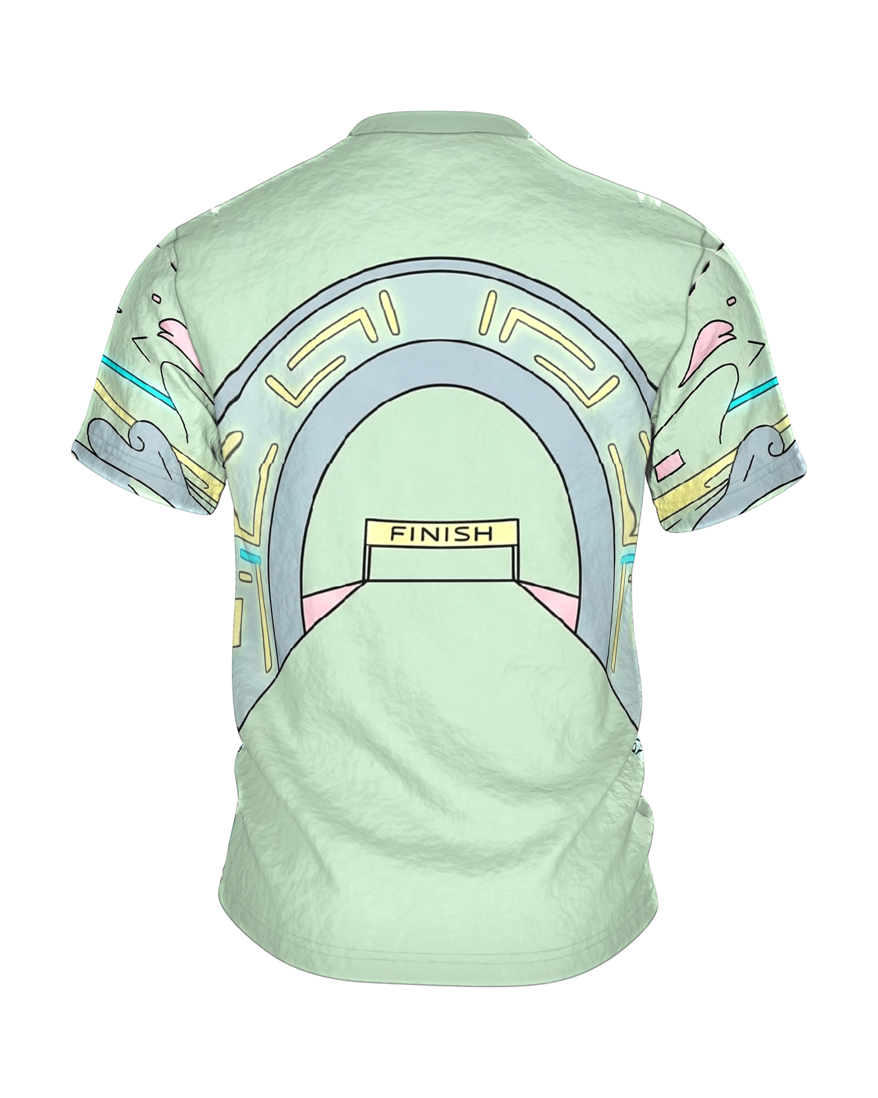 laufschuh: Premium T-Shirt, Rückseite