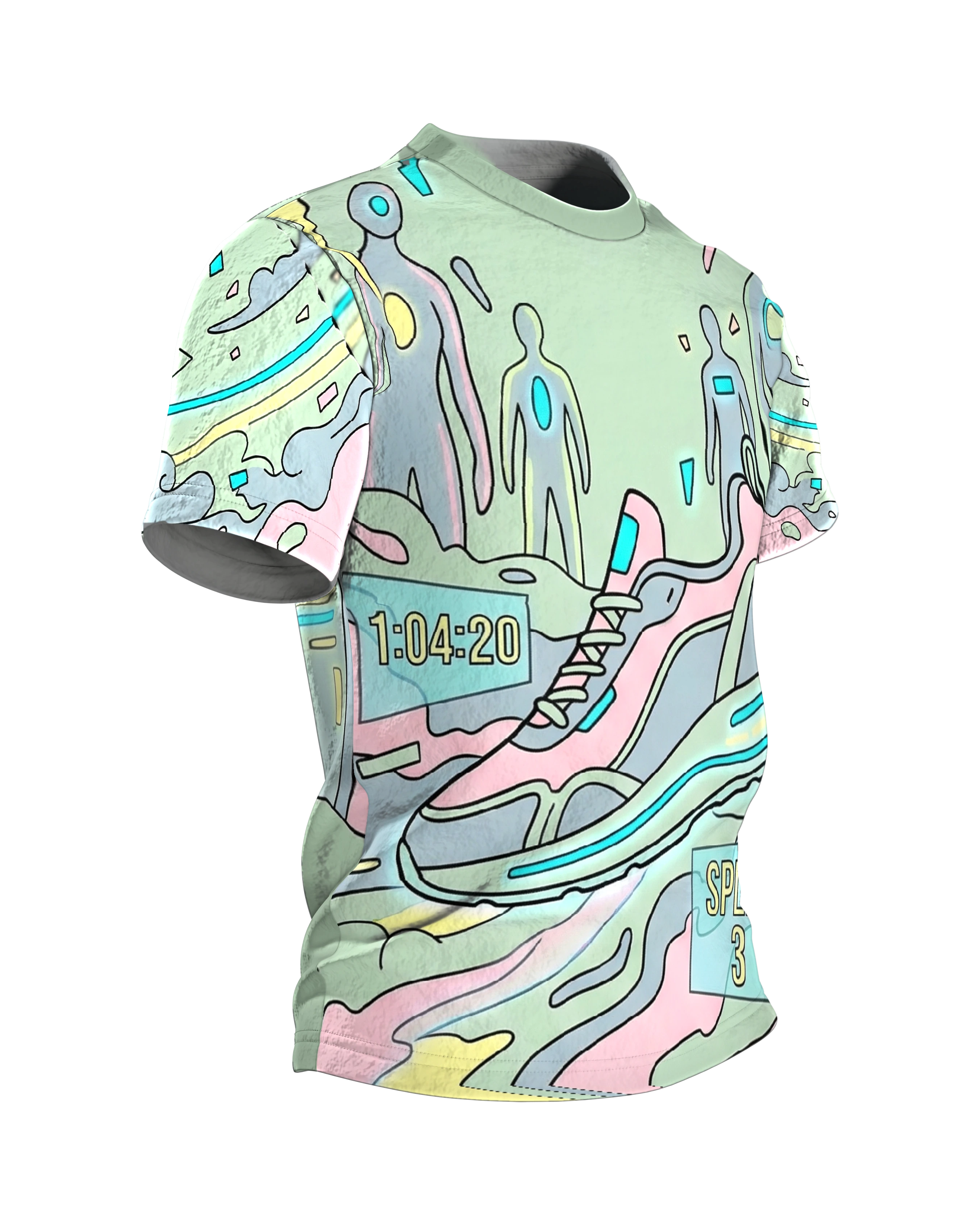 laufschuh: Premium T-Shirt, Seitenansicht links