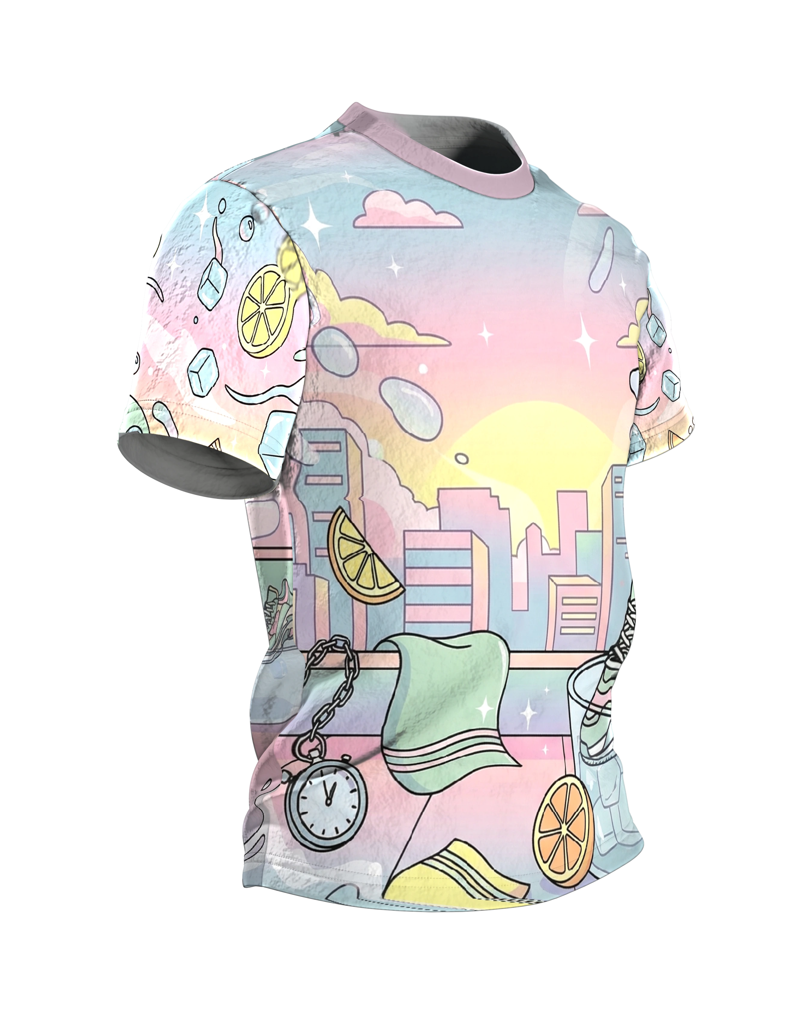 laufschuh: Premium T-Shirt, Seitenansicht links