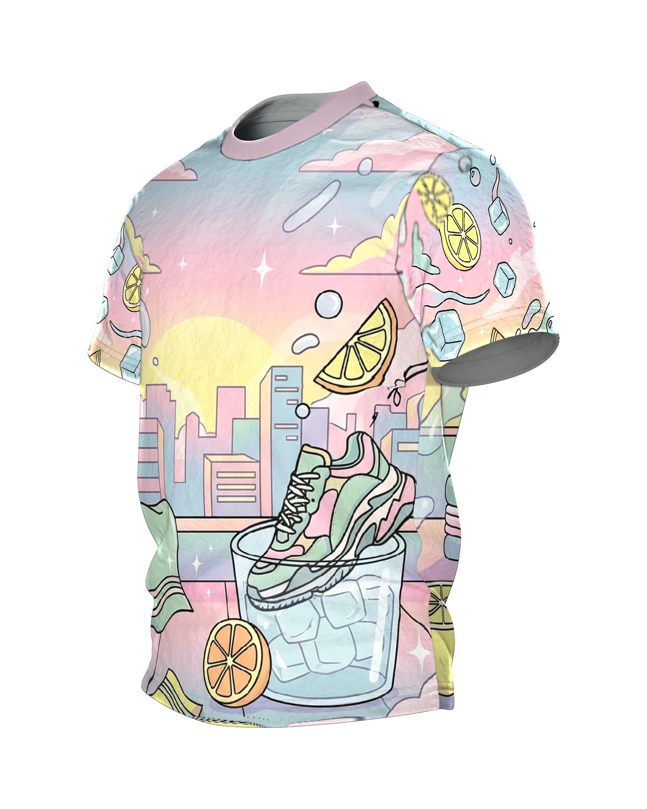laufschuh: Premium T-Shirt, Seitenansicht rechts