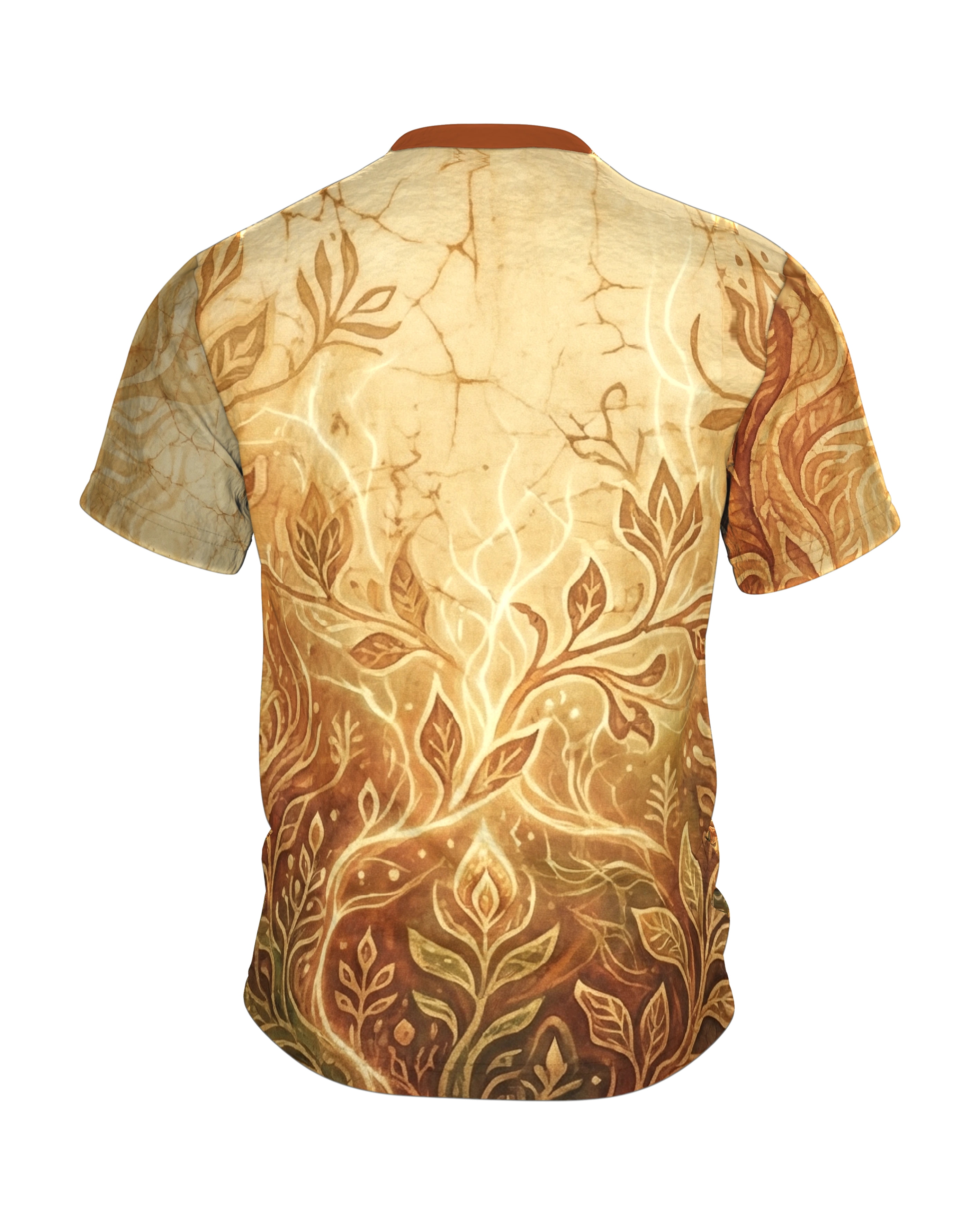 Leuchtender Lebensbaum T-Shirt: Mystische Botanik, Rückseite