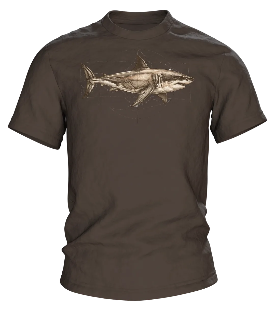 Weißer Hai Naturkunde T-Shirt: Vintage Wissenschafts-Design