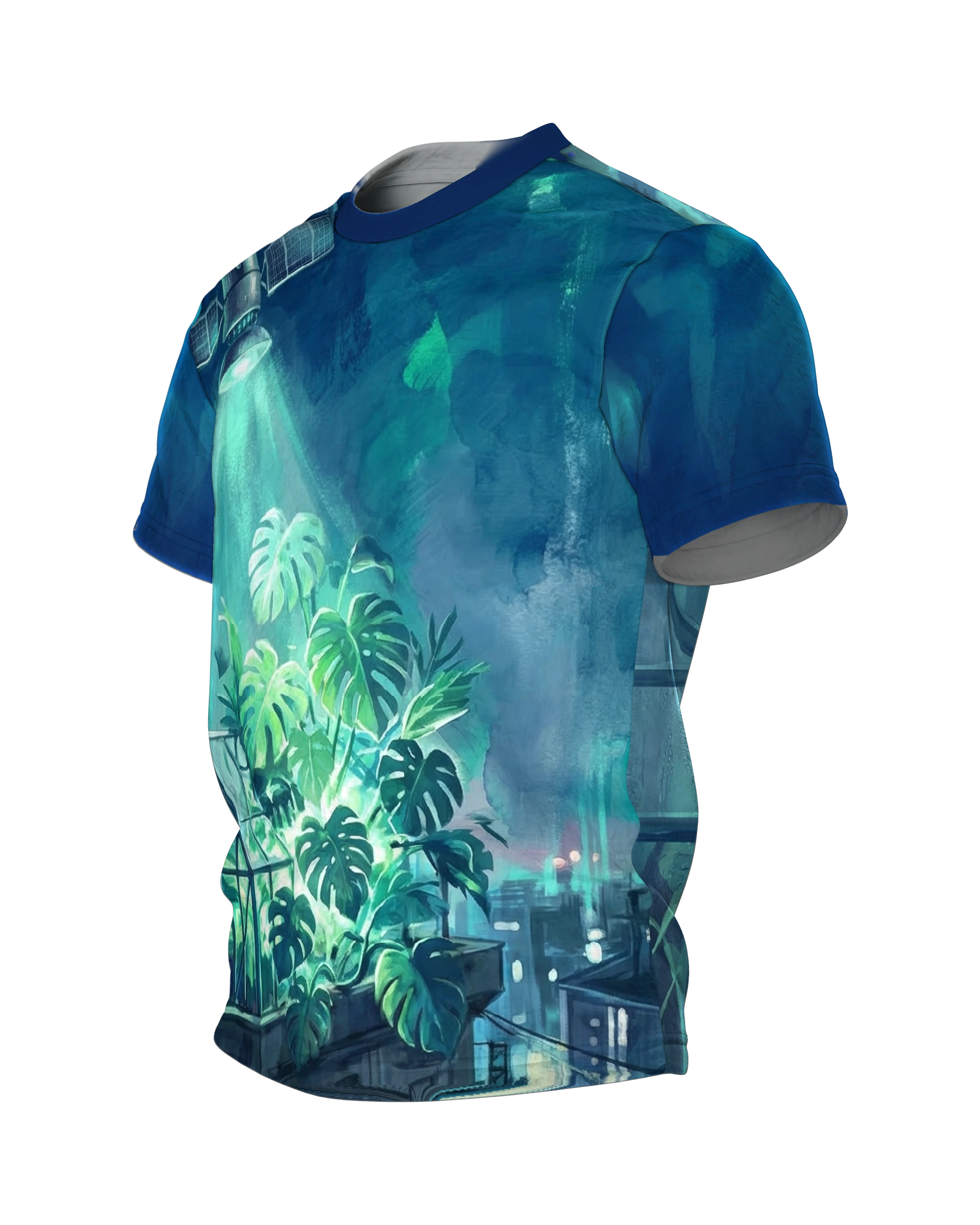 satellit: Premium T-Shirt, Seitenansicht rechts