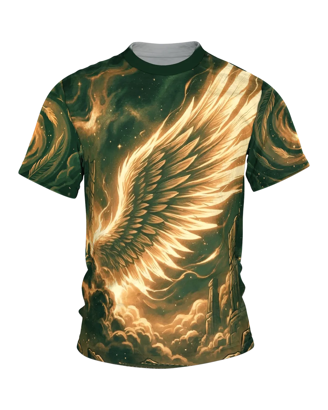 Leuchtende Engelsflügel T-Shirt: Mystisches Portal