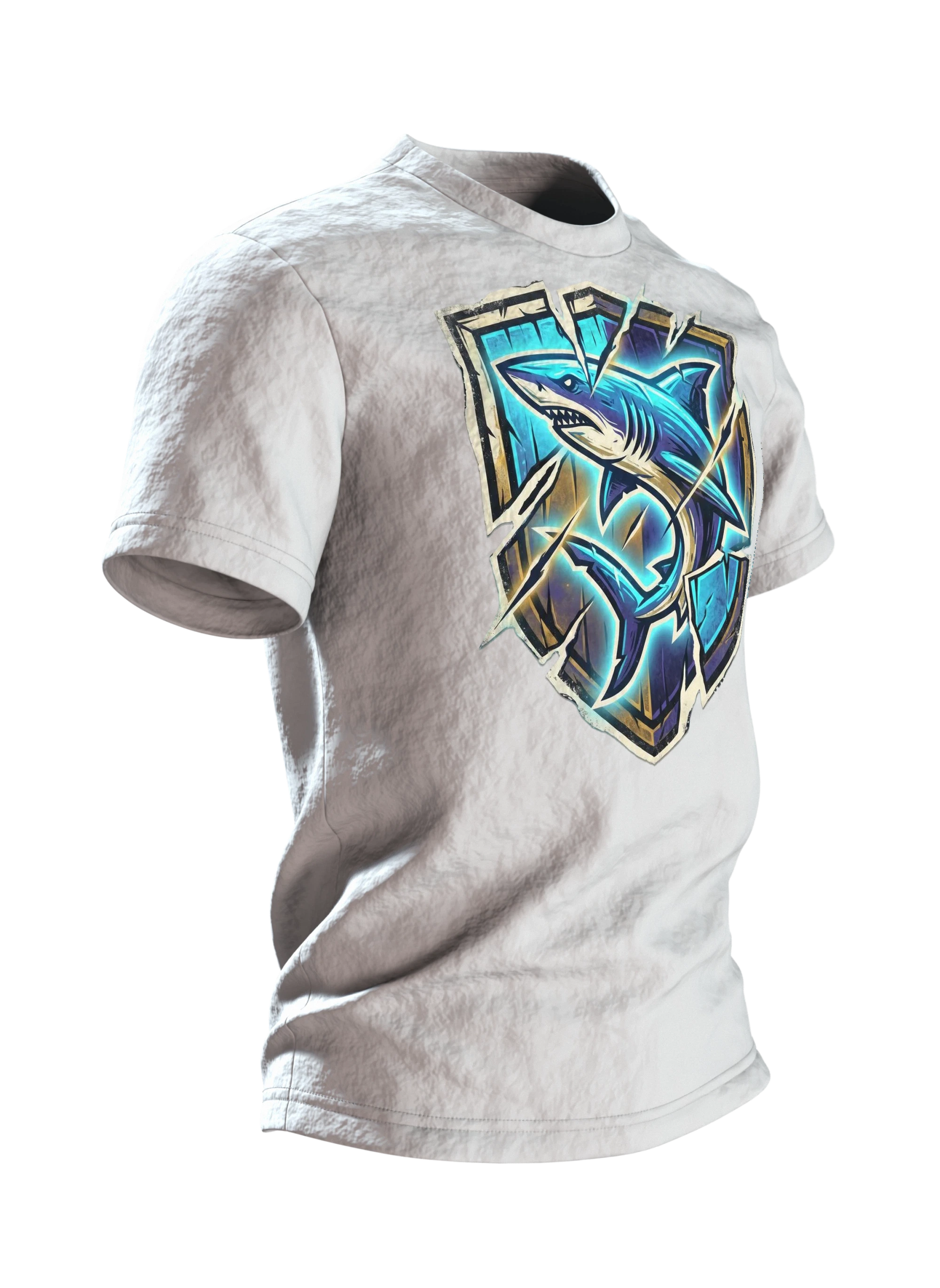 hai: Premium T-Shirt, Seitenansicht links