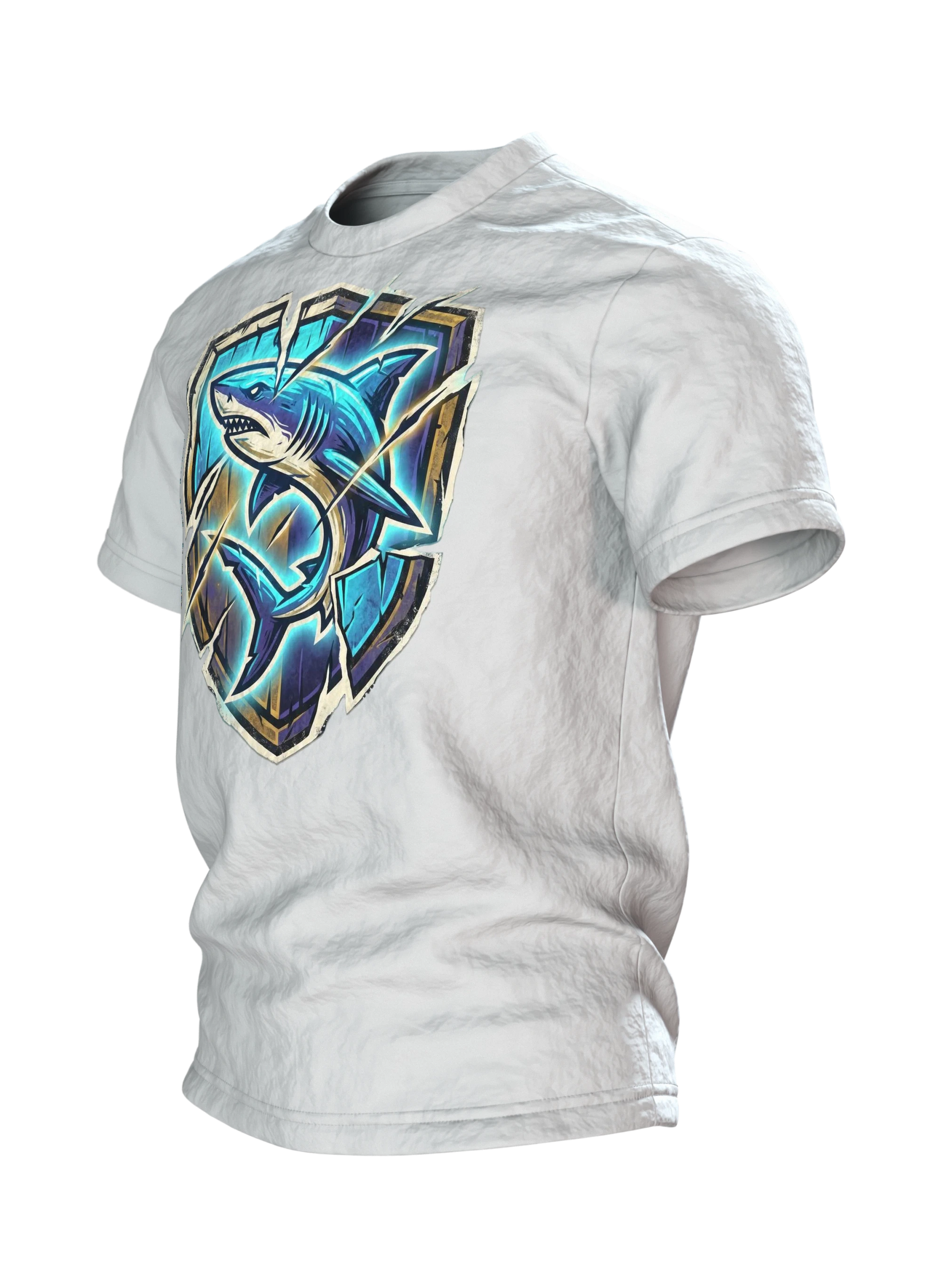 hai: Premium T-Shirt, Seitenansicht rechts