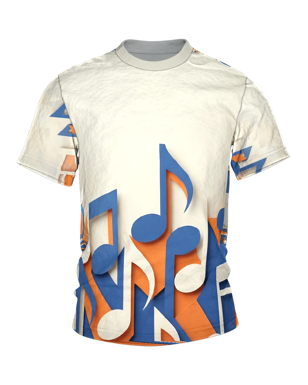 3D Noten T-Shirt: Paper-Cut Design