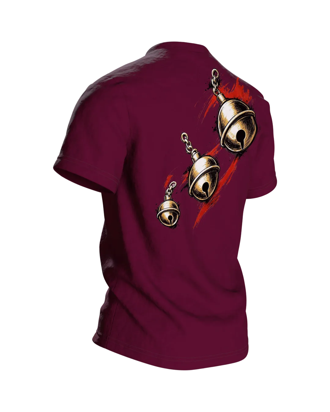 Narrenkappe aus dem Kölner Karneval, darunter T-Shirt, Premium Unikat, Rückseite schräg rechts