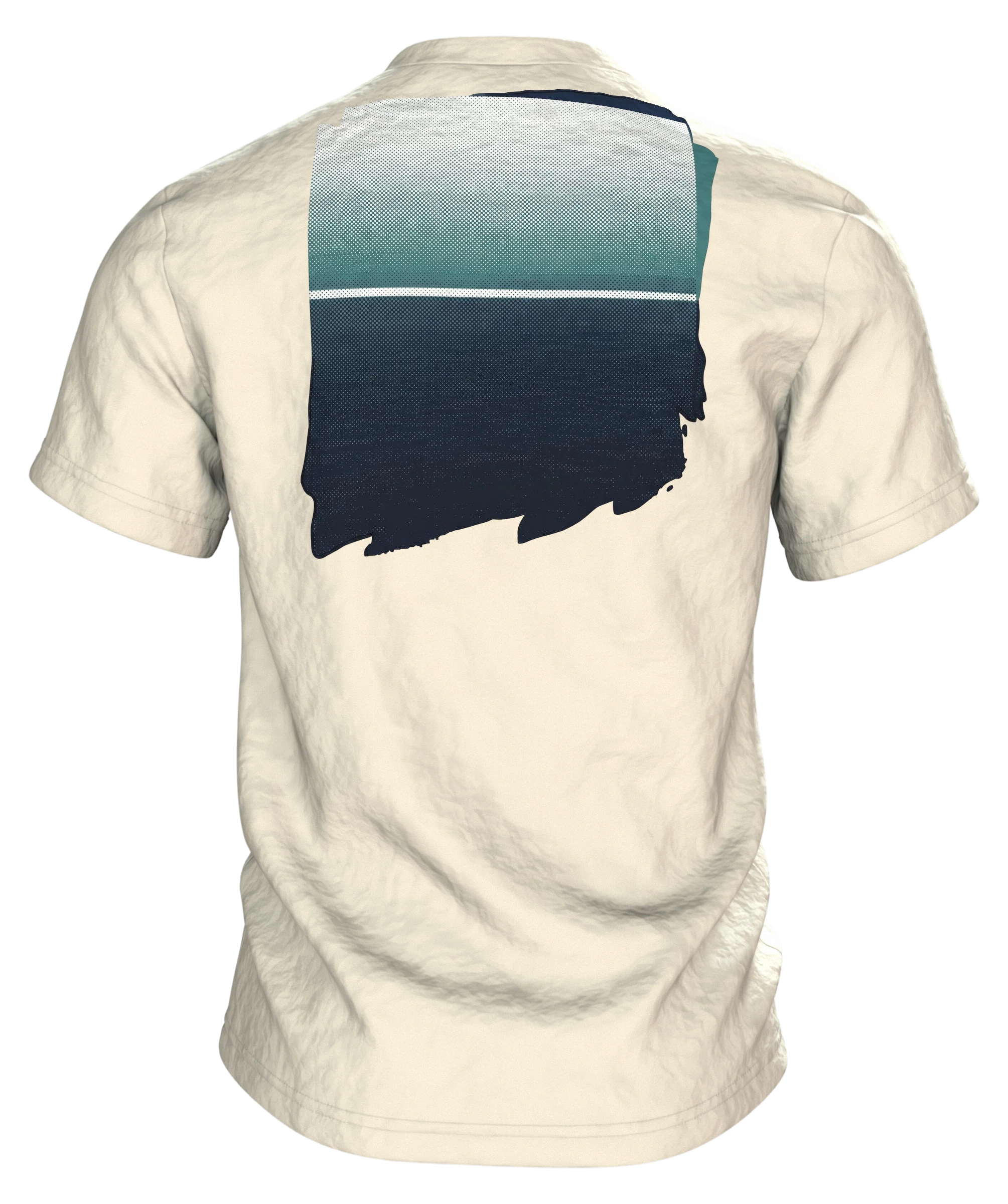 Ostsee segeln an den Klippen T-Shirt, Premium Unikat, Rückseite