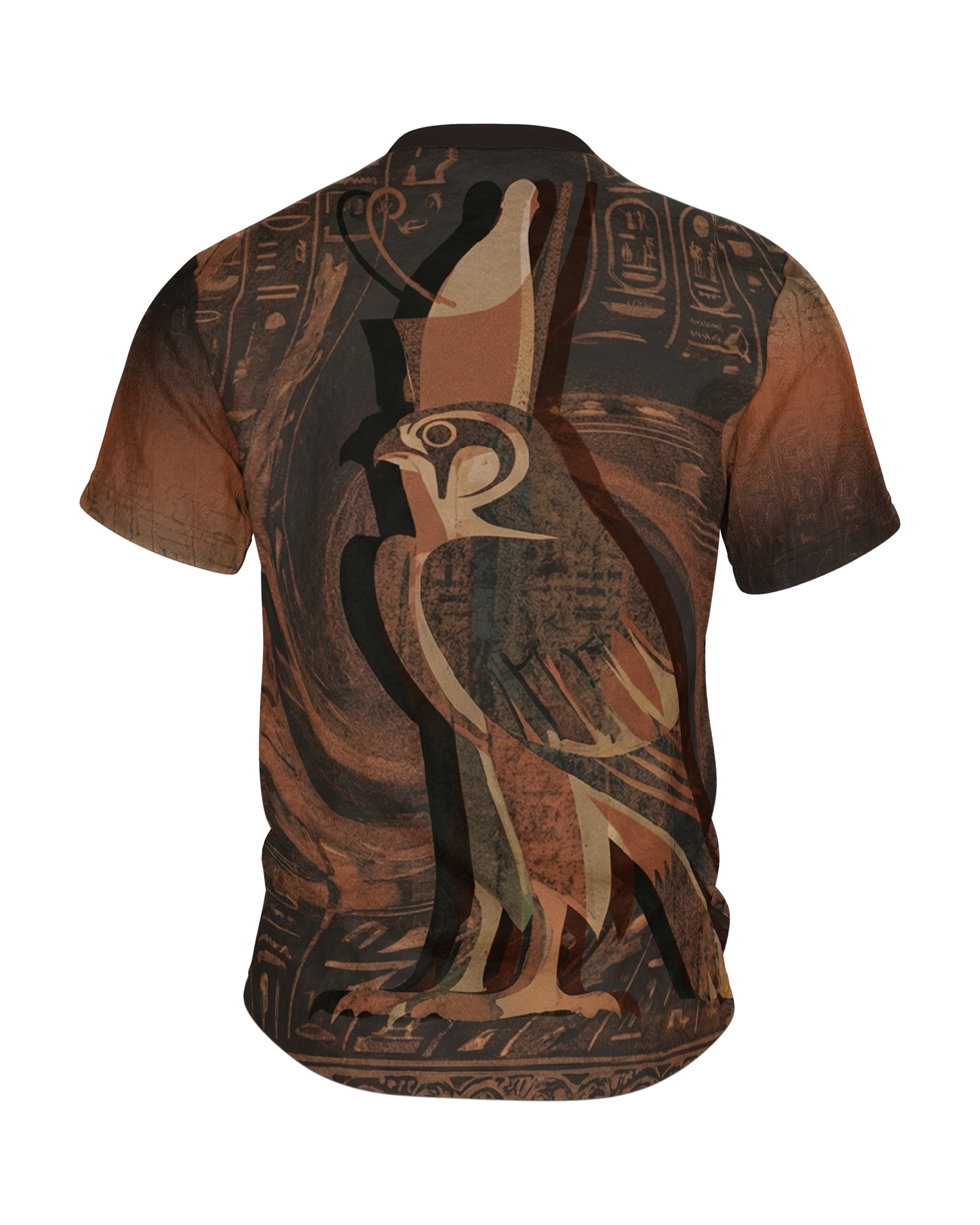 Ägyptische Mythologie T-Shirt: Horus & Ankh, Rückseite