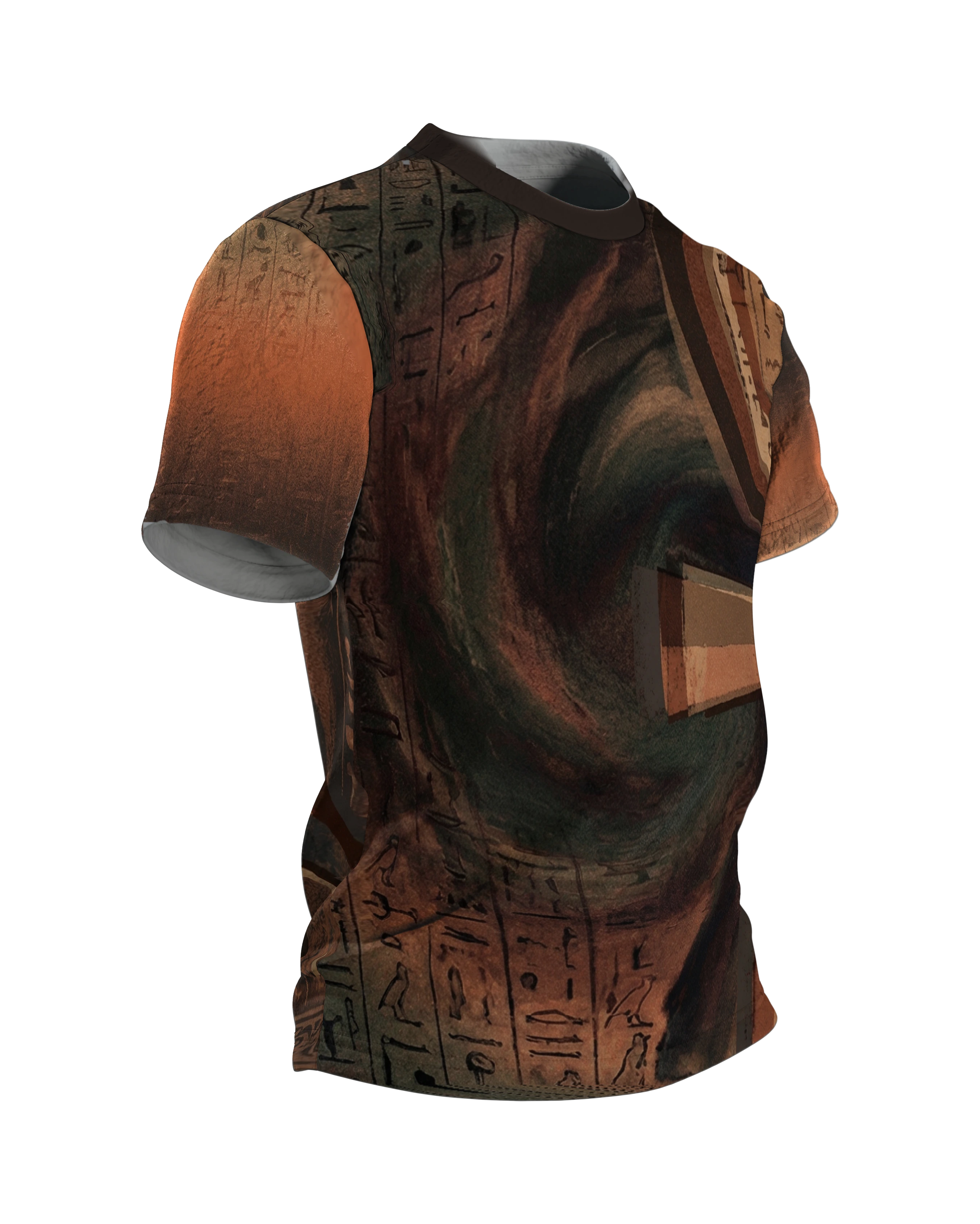 Ägyptische Mythologie T-Shirt: Horus & Ankh, Seitenansicht links