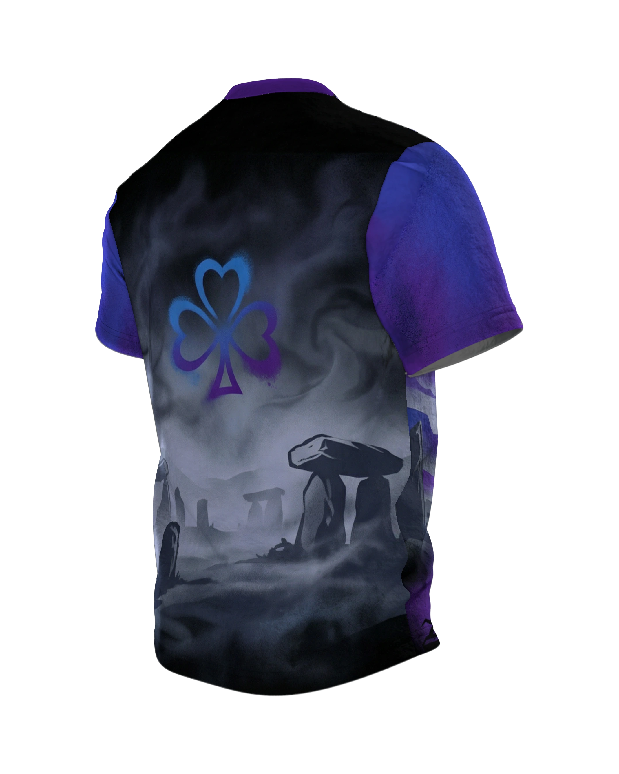Mystischer Druide T-Shirt: Keltische Magie, Rückseite schräg links