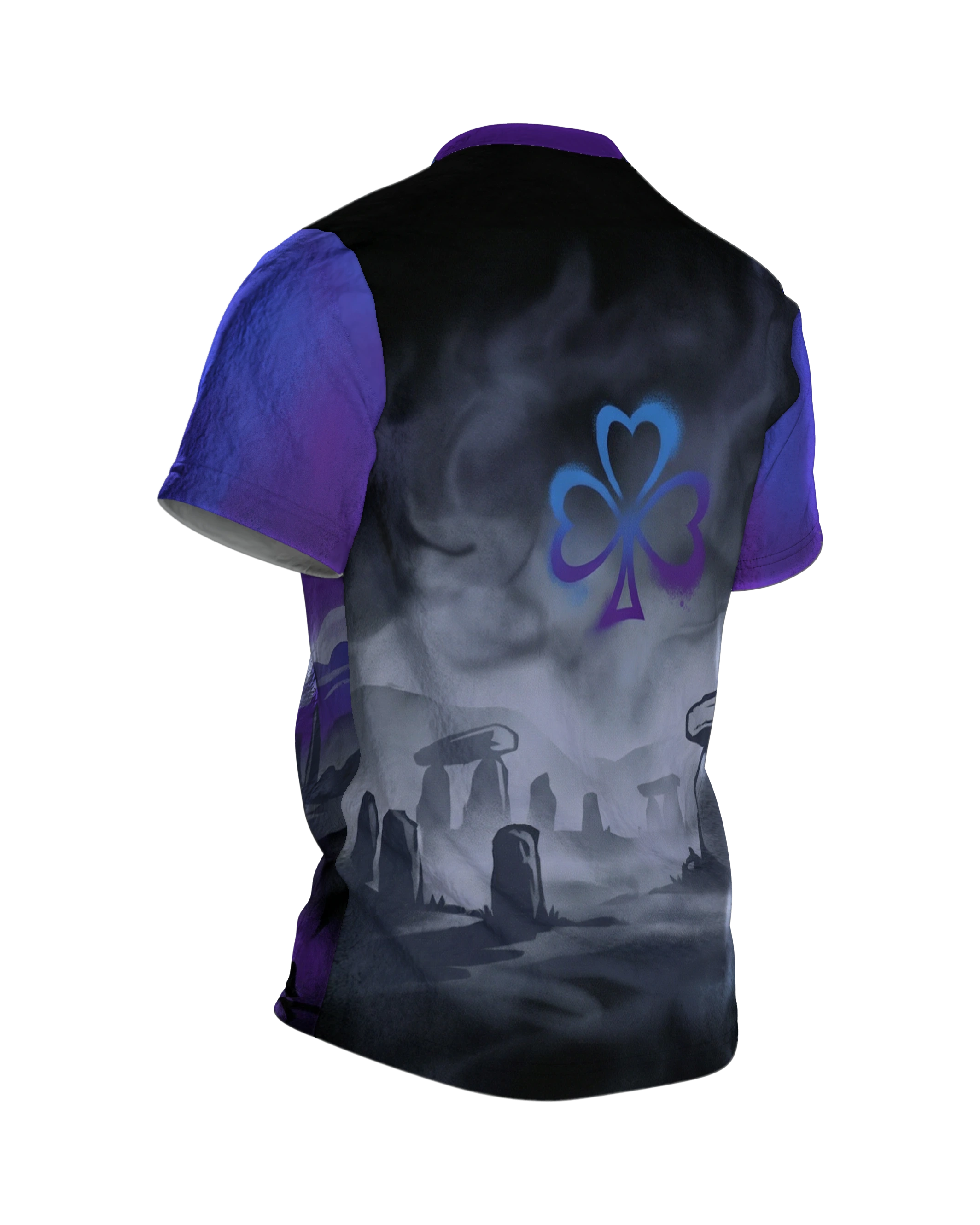 Mystischer Druide T-Shirt: Keltische Magie, Rückseite schräg rechts