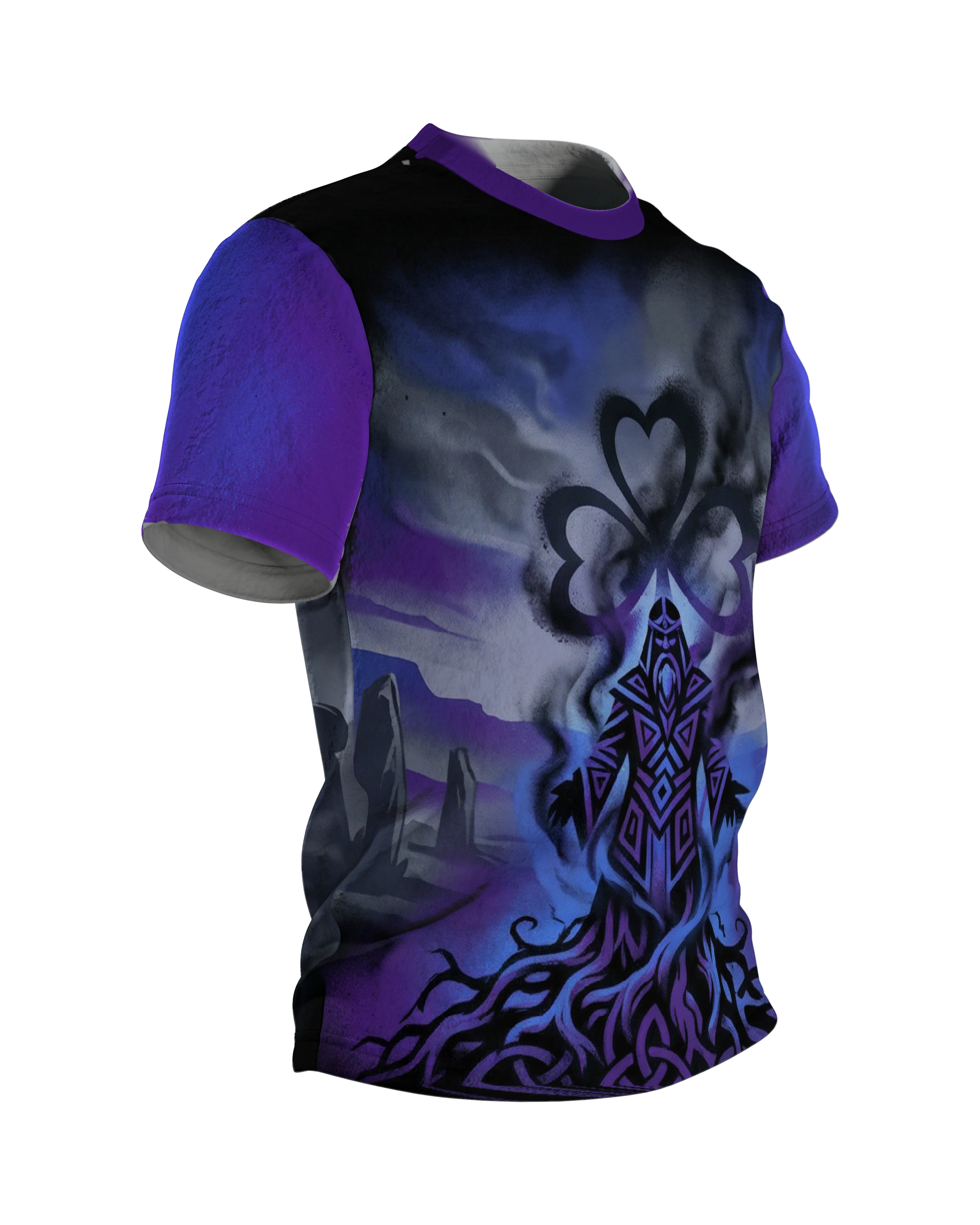 Mystischer Druide T-Shirt: Keltische Magie, Seitenansicht links