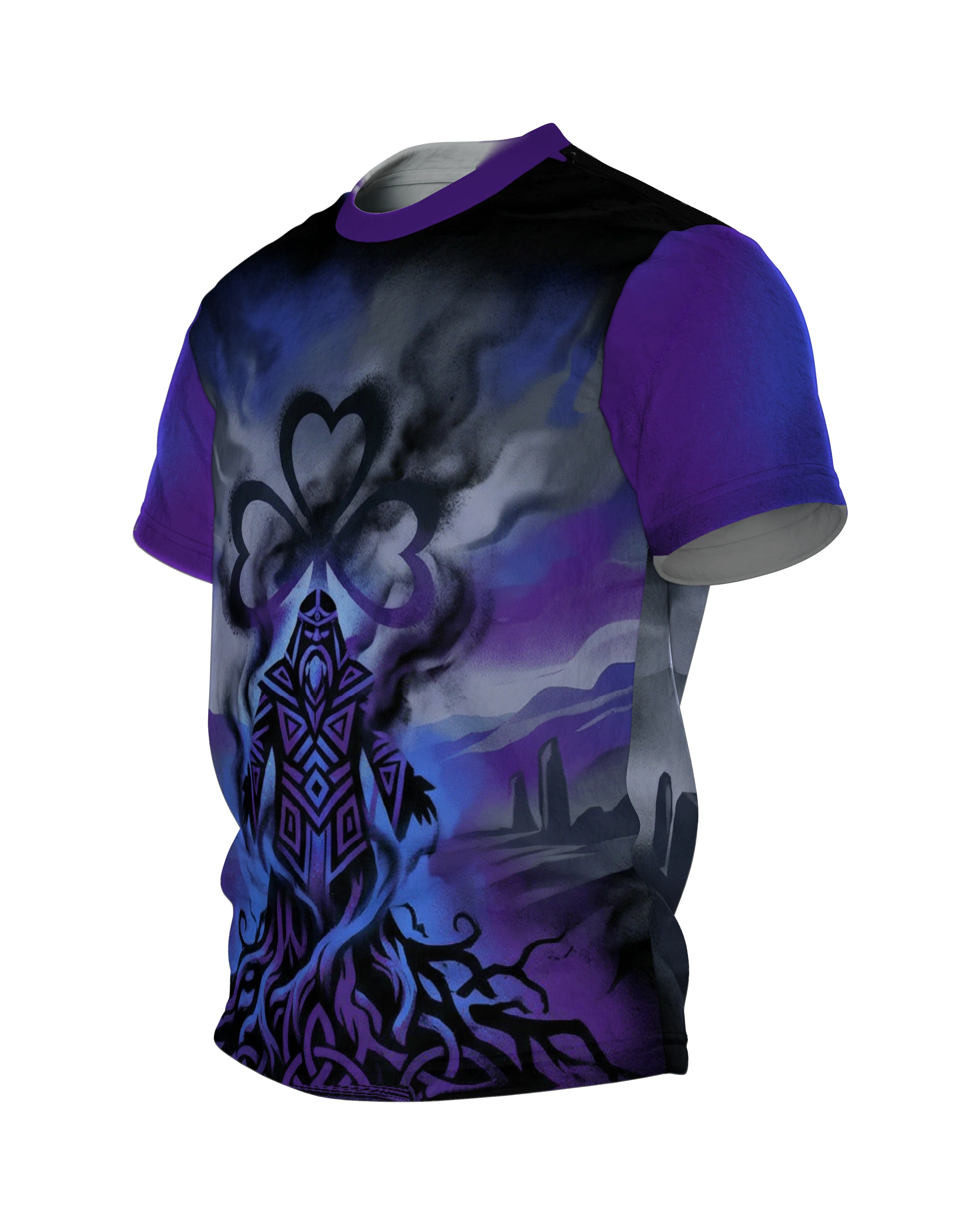 Mystischer Druide T-Shirt: Keltische Magie, Seitenansicht rechts