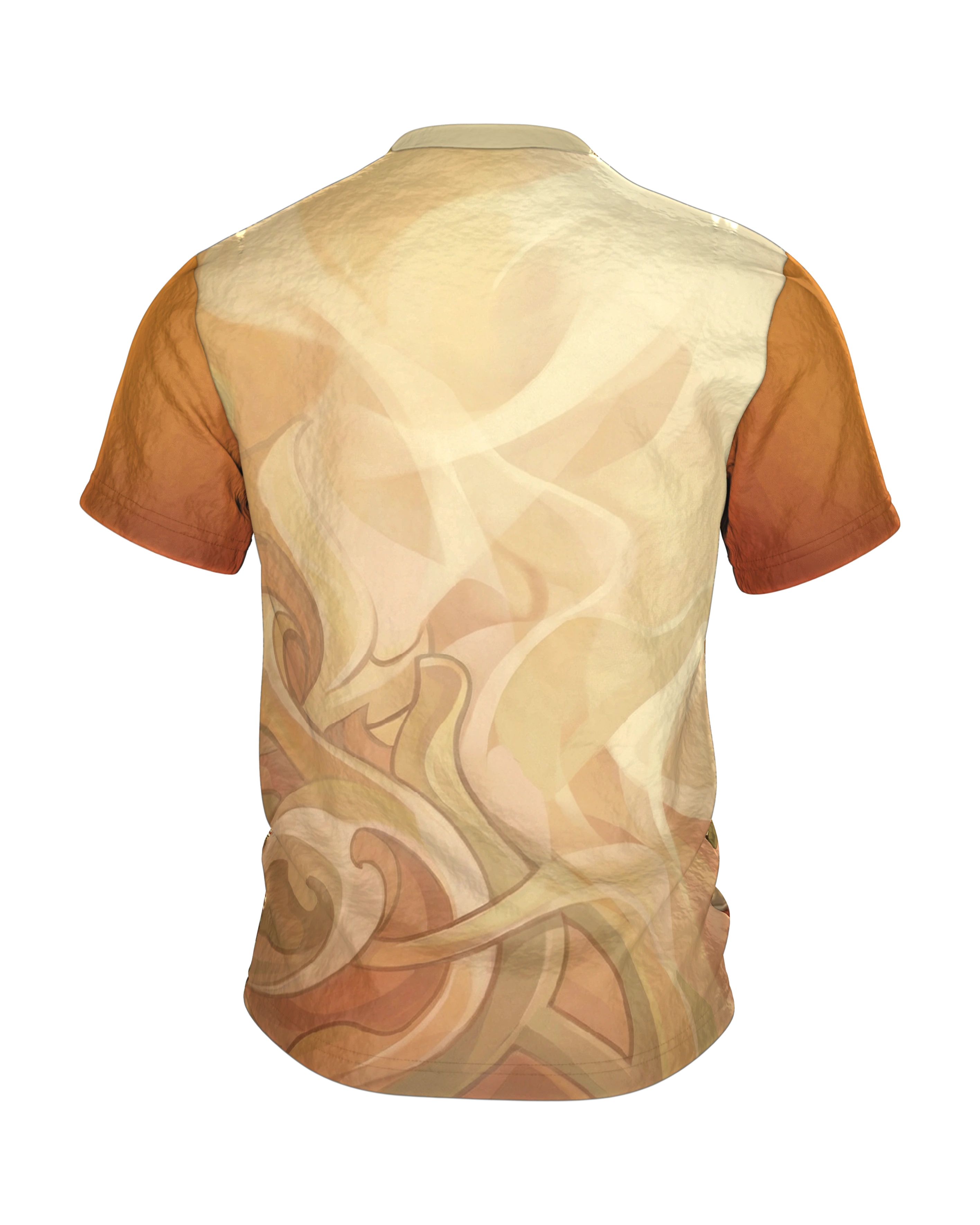 Nordische Axt T-Shirt: Elegante Erdtöne, Rückseite
