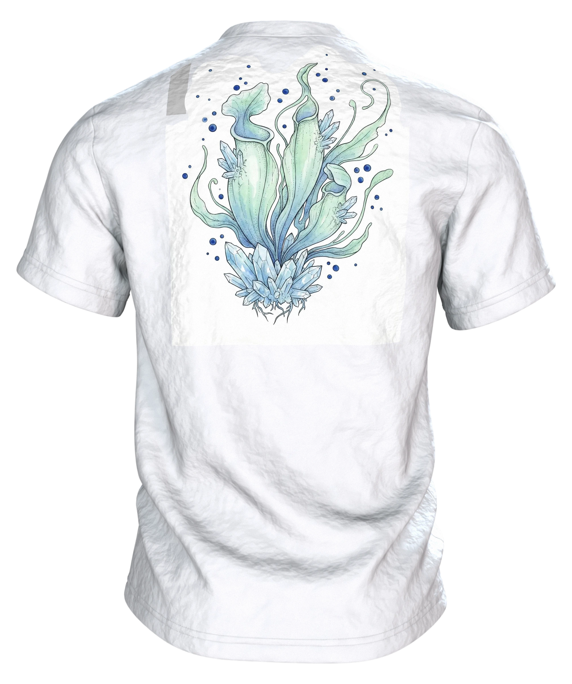 Kristalline Pflanzen T-Shirt, Rückseite