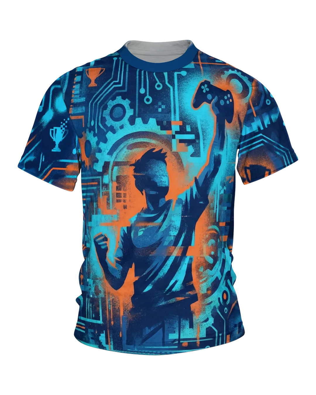 Gamer Achievement T-Shirt: Urban Cyberpunk Style