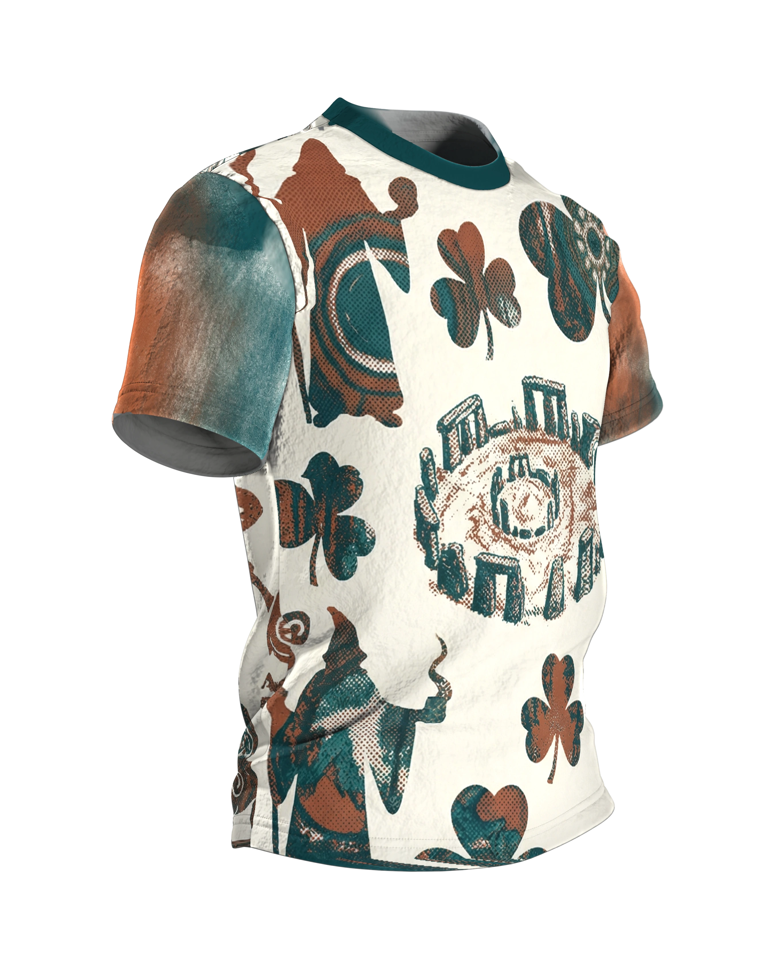 Keltische Mythen T-Shirt: Druiden & Stonehenge, Seitenansicht links