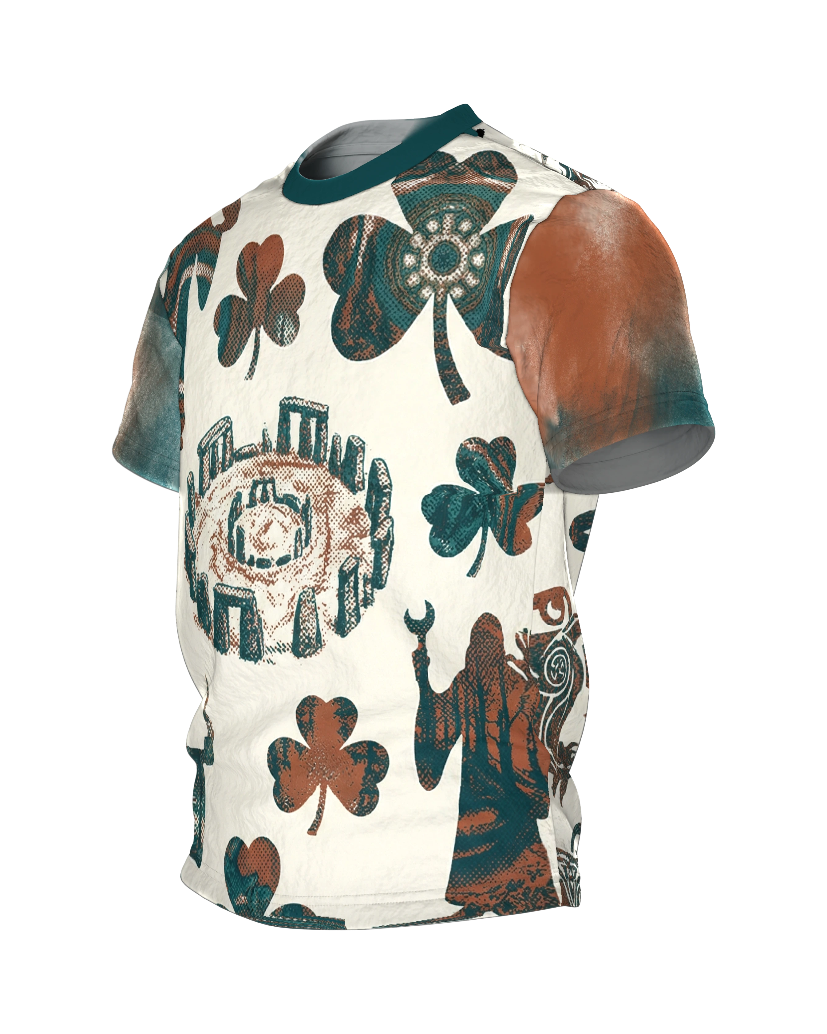 Keltische Mythen T-Shirt: Druiden & Stonehenge, Seitenansicht rechts