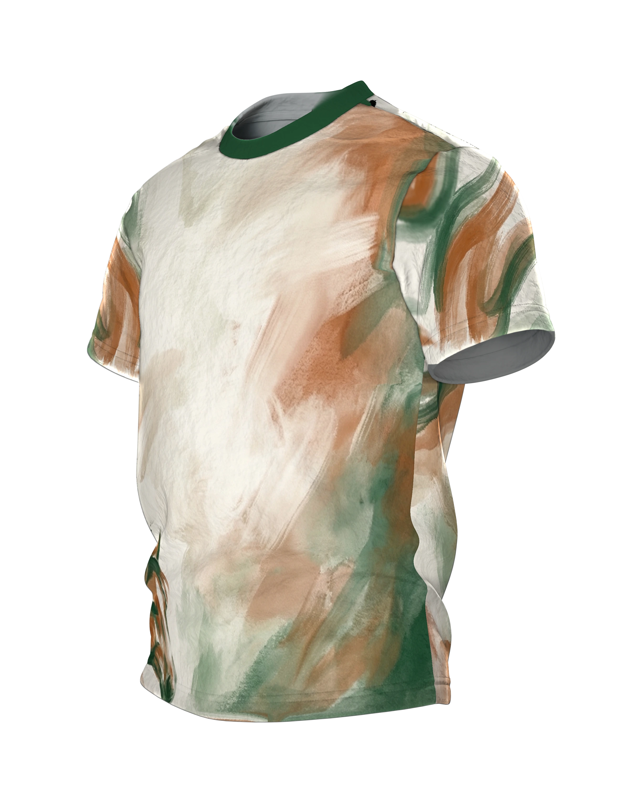 Abstraktes Pferd T-Shirt: Expressive Kunst, Seitenansicht rechts