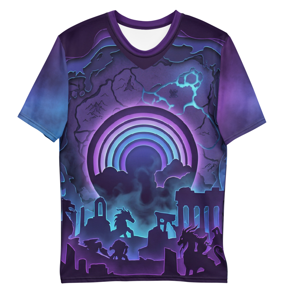 Mystischer Regenbogen T-Shirt – Dark Fantasy