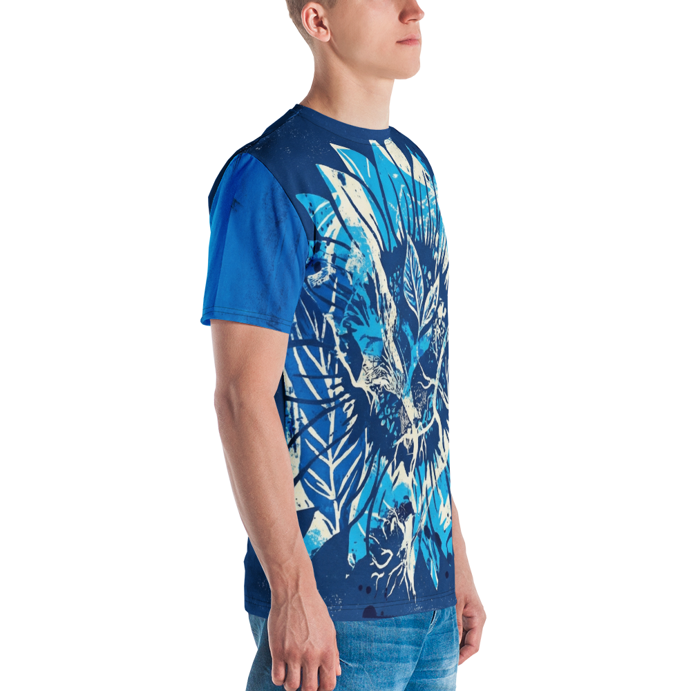 Cyanotypie Sonnenblume T-Shirt — Ansicht 5