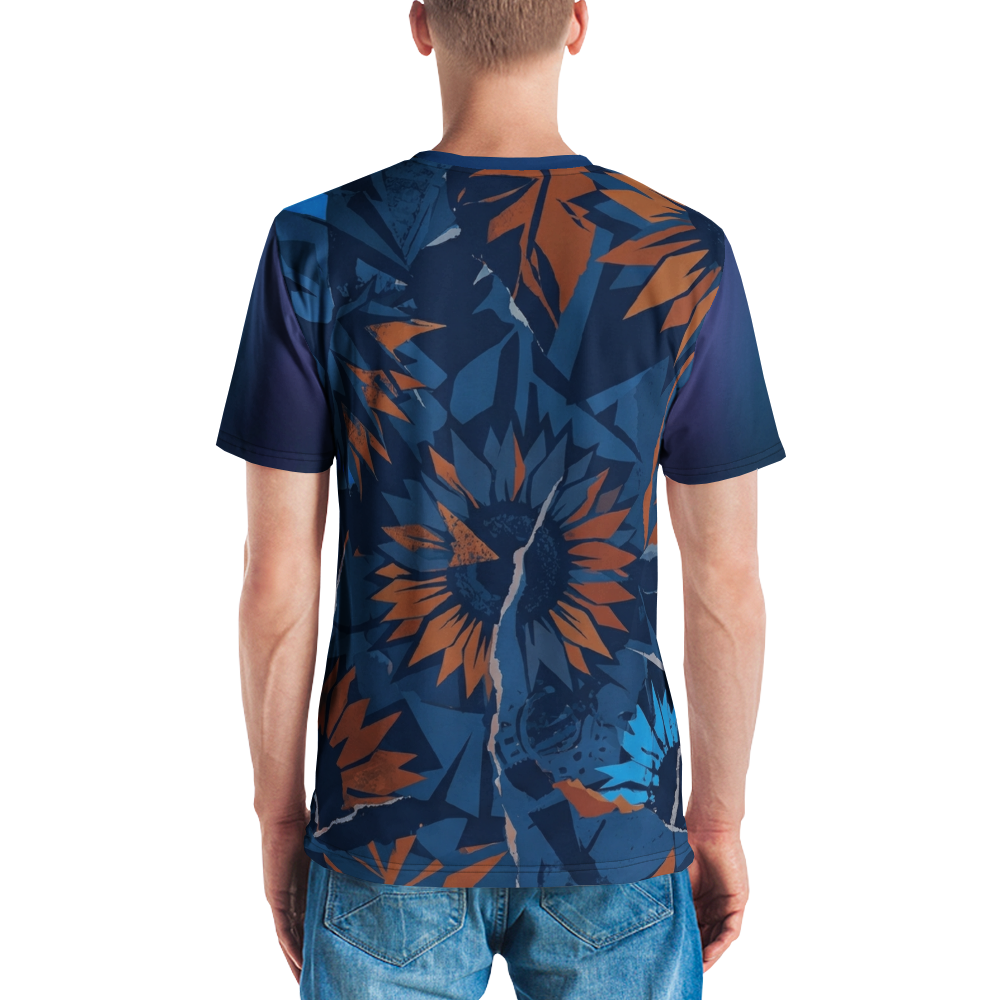 Abstrakte Sonnenblume T-Shirt — Ansicht 6