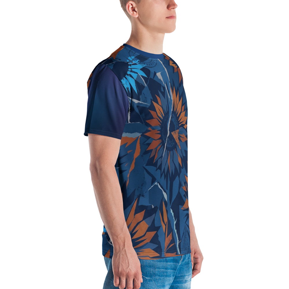 Abstrakte Sonnenblume T-Shirt — Ansicht 5