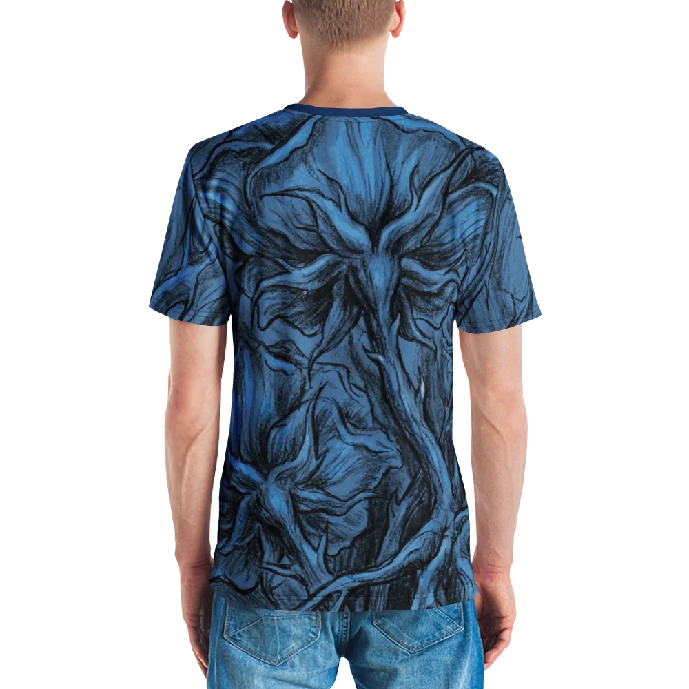 Rosen Dornen T-Shirt — Tattoo Stil Mid-Century — Ansicht 7
