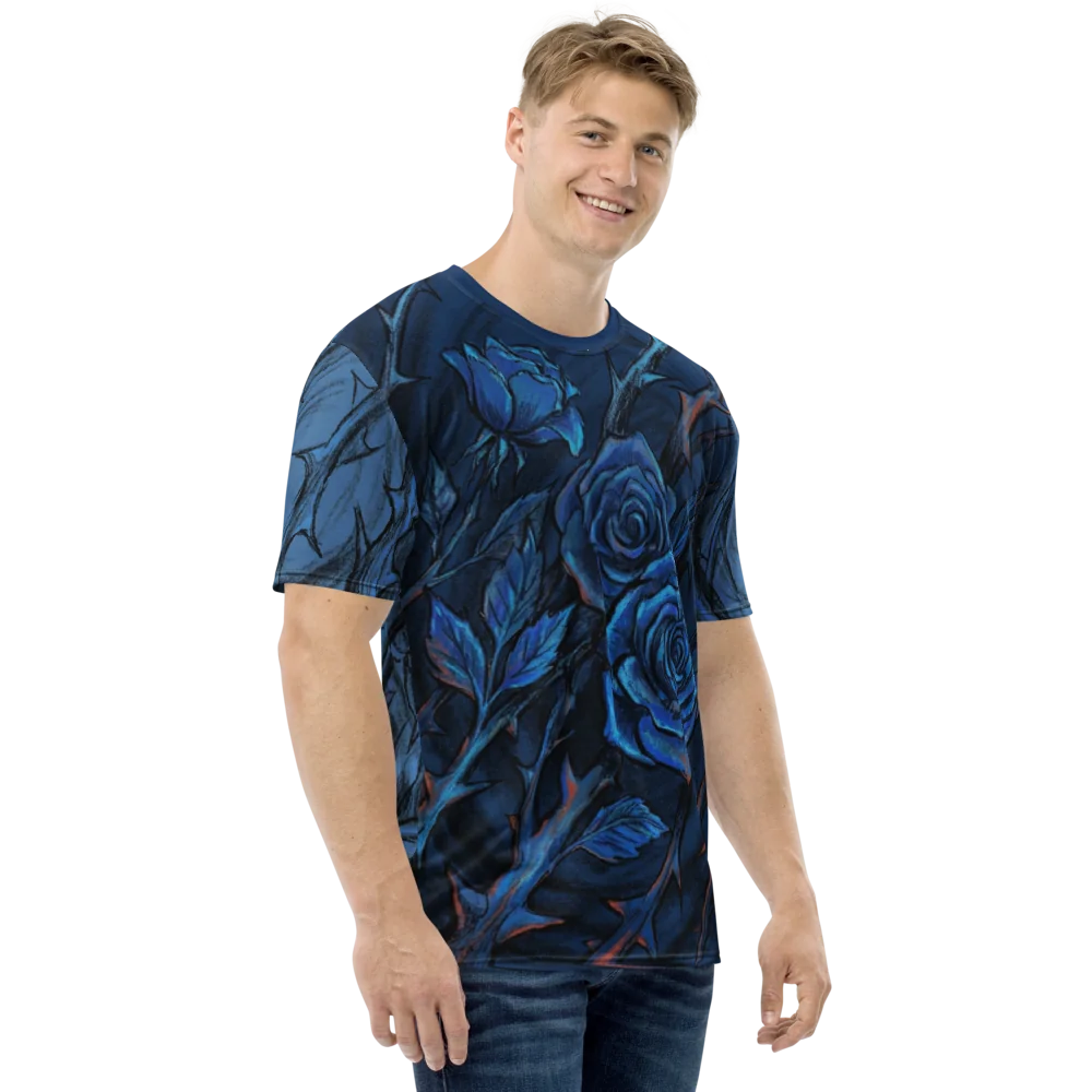 Rosen Dornen T-Shirt — Tattoo Stil Mid-Century