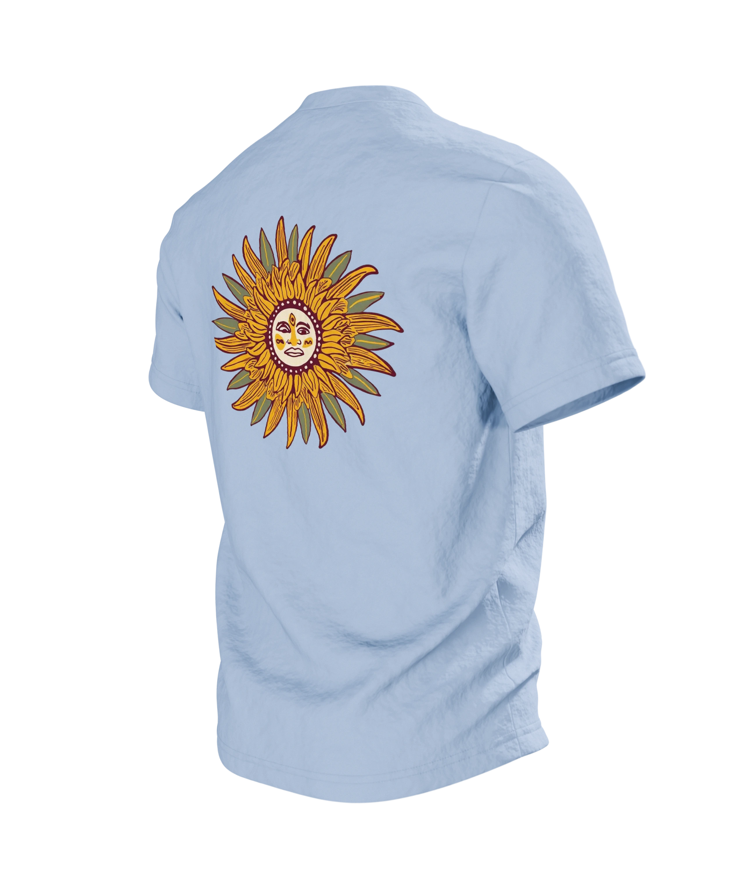 Australian Shepherd Art-Nouveau Hund Baumwoll T-Shirt — Rückseite