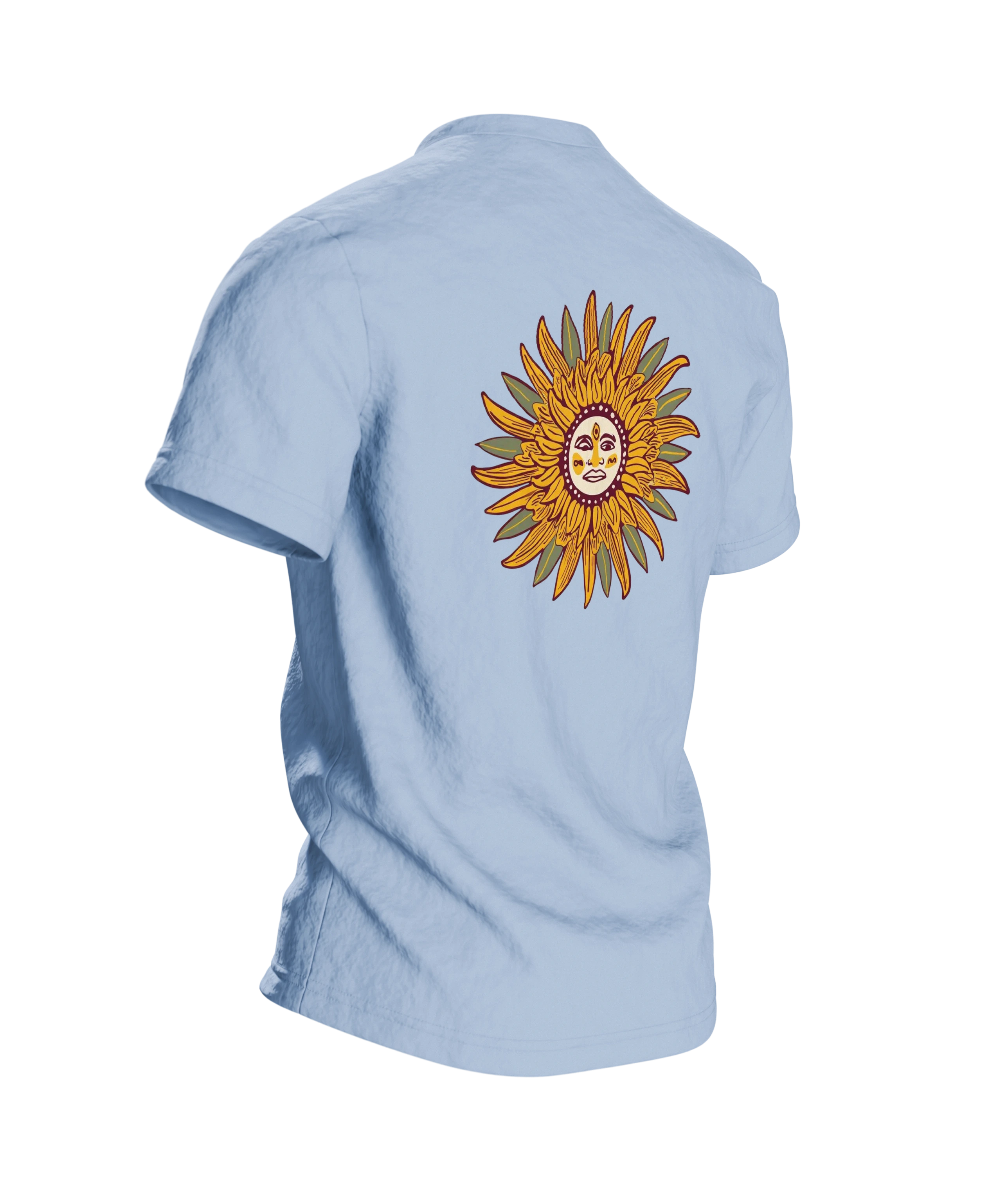 Australian Shepherd Art-Nouveau Hund Baumwoll T-Shirt — Rückseite