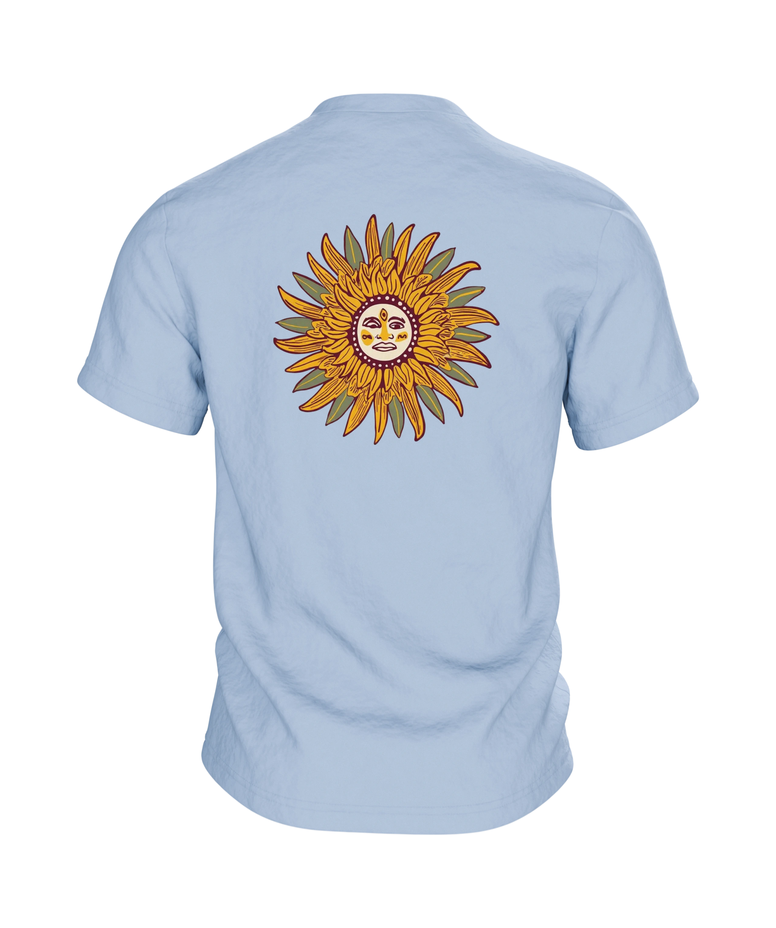 Australian Shepherd Art-Nouveau Hund Baumwoll T-Shirt — Rückseite