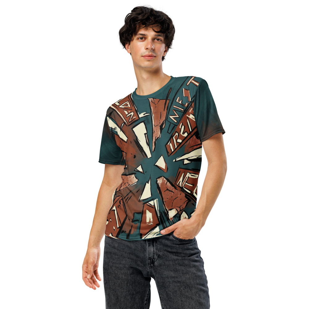 Abstraktes Urban Art T-Shirt – Explosives Streetwear Design
