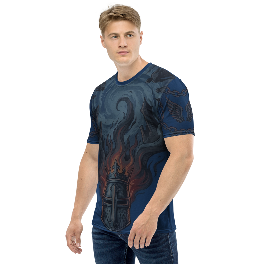 Kreuzritter Krone T-Shirt – Episches Dark Fantasy Design