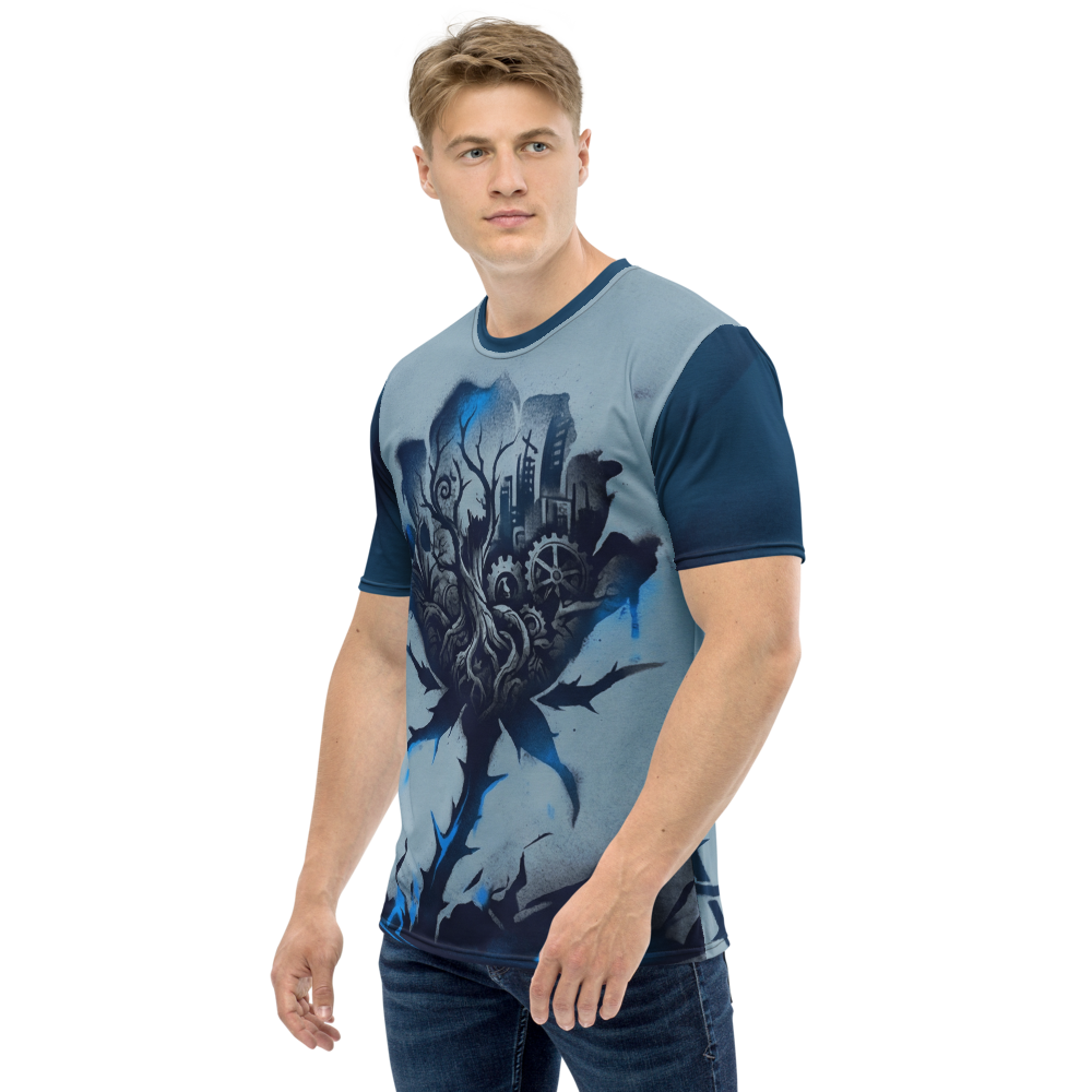 Dystopische Rose T-Shirt – Urban Nature