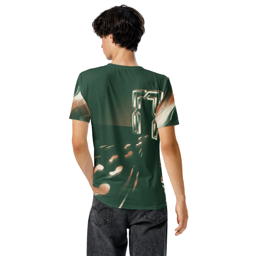 Smug Cyber Face T-Shirt — Schaltkreis Cyberpunk — Ansicht 6