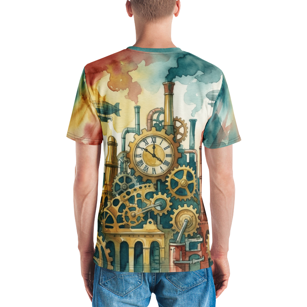 Steampunk Luftschiff T-Shirt — Ansicht 6