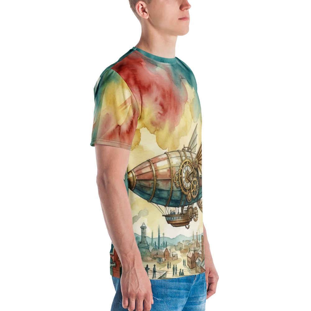 Steampunk Luftschiff T-Shirt — Ansicht 5