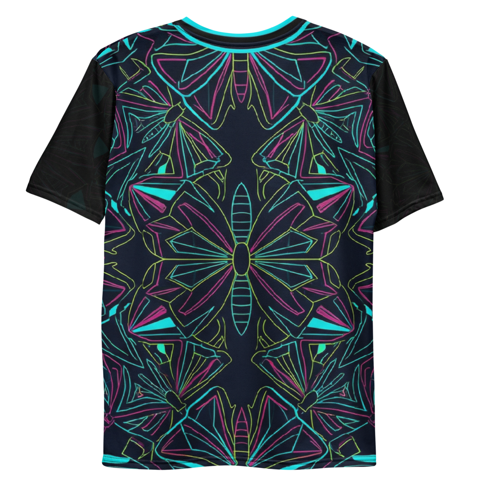 Neon Schmetterling T-Shirt – Geometrisches Design
