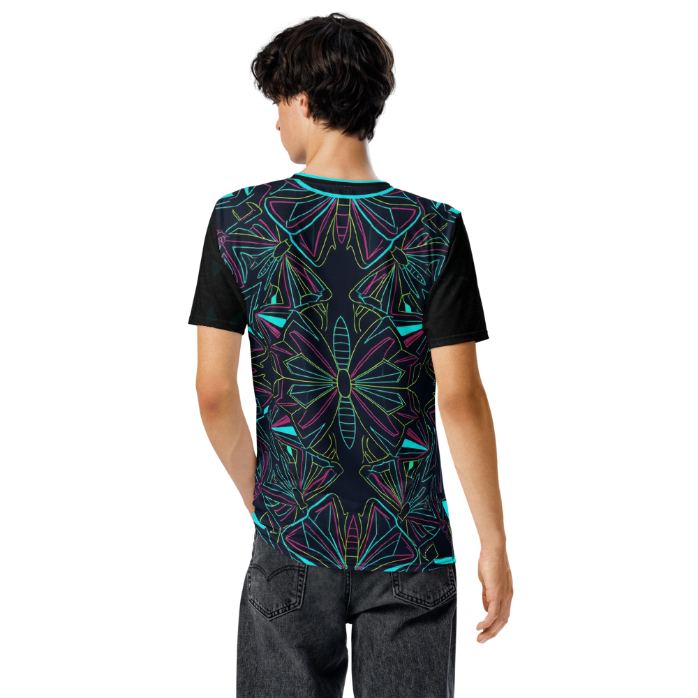 Neon Schmetterling T-Shirt – Geometrisches Design