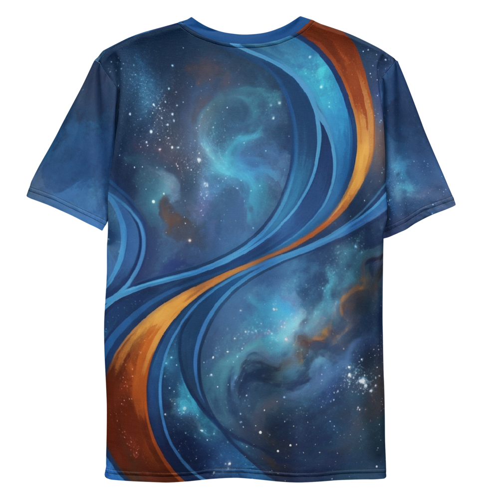 Kosmische Rose T-Shirt – Galaxie & Gold