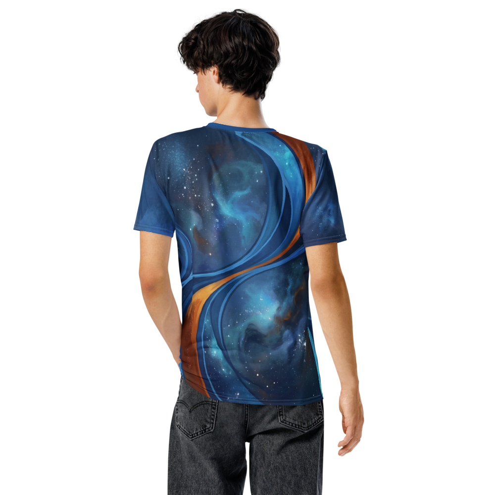 Kosmische Rose T-Shirt – Galaxie & Gold